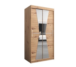 Morocco Sliding Door Wardrobe 100cm - White 100cm - thumbnail 6