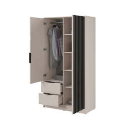 Nelly Hinged Door Wardrobe 105cm - Oak Artisan 105cm - thumbnail 4