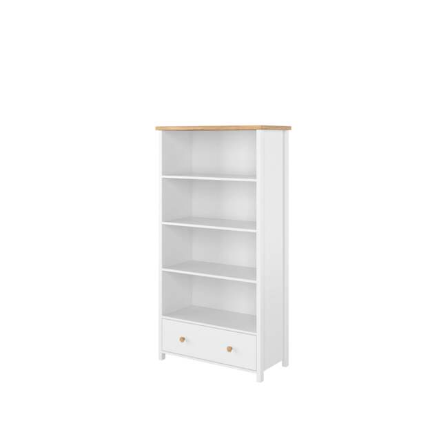 Story SO-02 Bookcase 85cm - White Matt 85cm - image 1