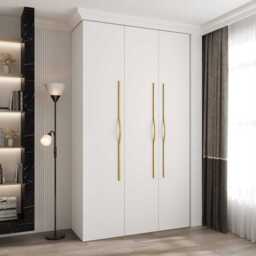 Como II Hinged Door Wardrobe 140cm - Cashmere 140cm - thumbnail 2
