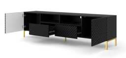 Surf TV Cabinet 200cm - Black 200cm - thumbnail 7