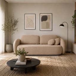 Sofa Bed Olio - 238cm 101cm Navy Blue 13 - thumbnail 3
