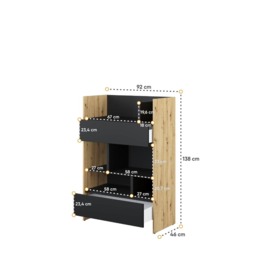 Bed Concept BC-26 Sideboard Cabinet 92cm - White 92cm - thumbnail 8