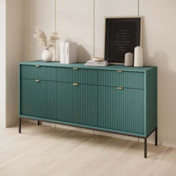 Nova Large Sideboard Cabinet 154cm - Green 154cm - thumbnail 1