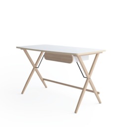 Match MW-01 Desk 135cm - White 135cm - thumbnail 2