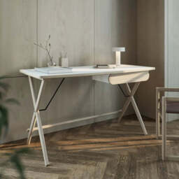 Match MW-01 Desk 135cm - White 135cm - thumbnail 1