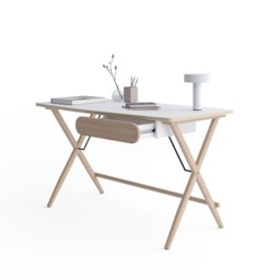 Match MW-01 Desk 135cm - White 135cm - thumbnail 3