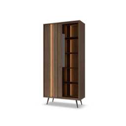 Amaro Tall Display Cabinet 94cm - Oak Dunin 94cm - thumbnail 6