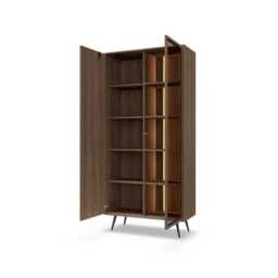 Amaro Tall Display Cabinet 94cm - Oak Dunin 94cm - thumbnail 7