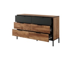 Milton Chest Of Drawers 137cm - Oak Chestnut 137cm - thumbnail 3
