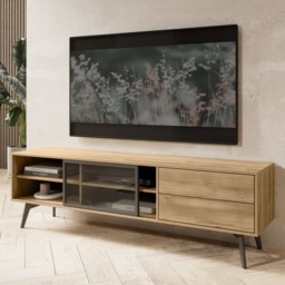 Slide TV Cabinet 180cm - Oak Golden 180cm