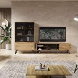 Slide TV Cabinet 180cm - Oak Golden 180cm - thumbnail 5
