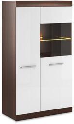 Bordo 06 Display Cabinet - 86cm White Gloss - thumbnail 1