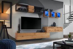 "Switch Metal III Entertainment Unit For TVs Up To 60"" - 280cm Black" - thumbnail 7