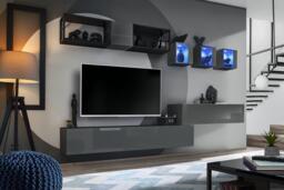 "Switch Metal III Entertainment Unit For TVs Up To 60"" - 280cm Black" - thumbnail 4