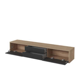 Frida 39 Floating TV Cabinet 180cm - Anthracite 180cm - thumbnail 3