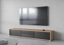 Frida 39 Floating TV Cabinet 180cm - Anthracite 180cm - thumbnail 8