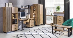 Lamelo LA8 Computer Desk 135cm - Oak Wotan 135cm - thumbnail 3