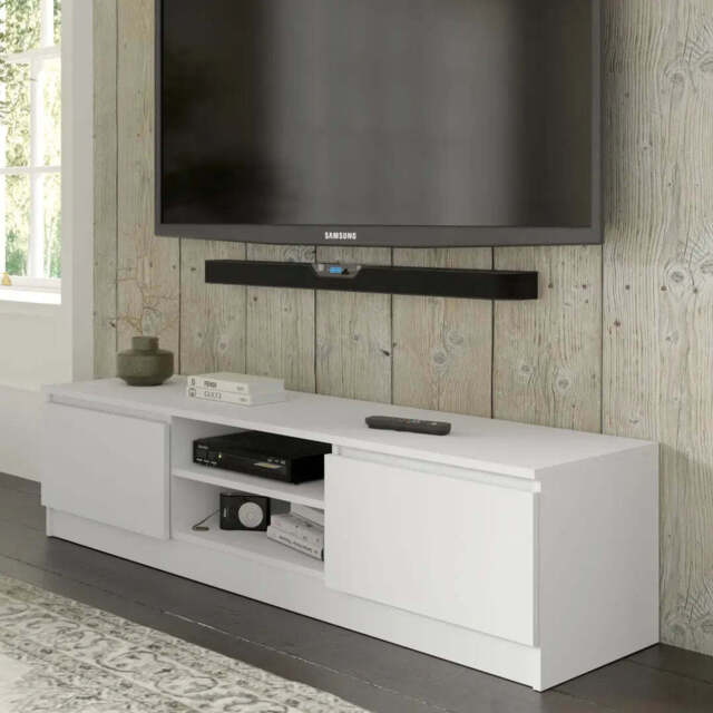 Maja TV Cabinet 150cm - White 150cm - image 1