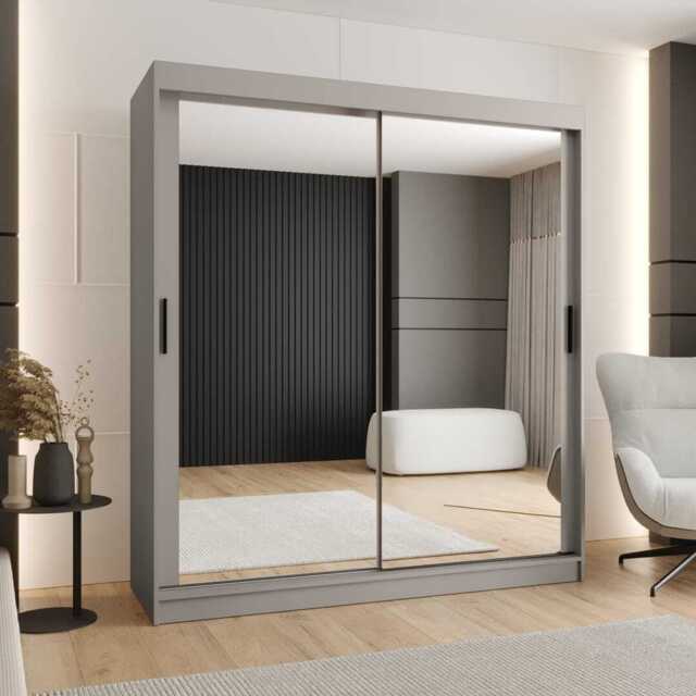 Rubino T3 Sliding Door Wardrobe 180cm - Cashmere 180cm - image 1