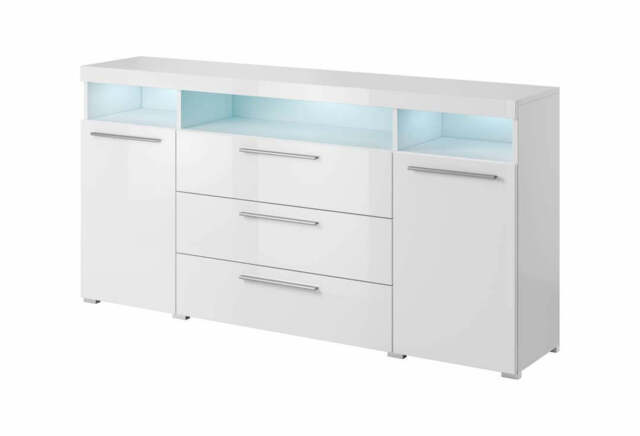 India 25 Sideboard Cabinet 182cm - White 182cm - image 1