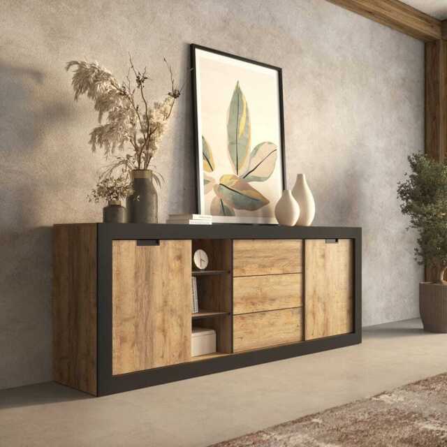 Tudor 25 Sideboard Cabinet 220cm - Oak Sandal 220cm - image 1