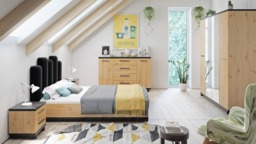 Ines 08 Bedside Table 45cm - Oak Artisan 45cm - thumbnail 4