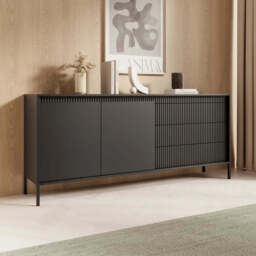 Senne Sideboard Cabinet 187cm - Black 187cm