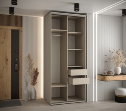 Dakota VI Sliding Door Wardrobe 110cm - Cashmere 110cm - thumbnail 5