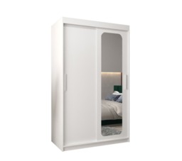 Uppsala T2 Sliding Door Wardrobe 120cm - Black 120cm - thumbnail 8