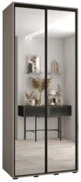 Dakota II Sliding Door Wardrobe 110cm - Cashmere 110cm - thumbnail 2