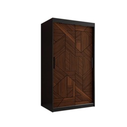 Marsylia I Sliding Door Wardrobe 100cm - Black 100cm - thumbnail 2