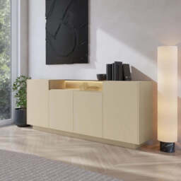 Hiro Sideboard Cabinet 203cm - Beige 203cm - thumbnail 8