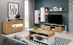 Alva Display Sideboard Cabinet 155cm - Oak Grandson 155cm - thumbnail 2