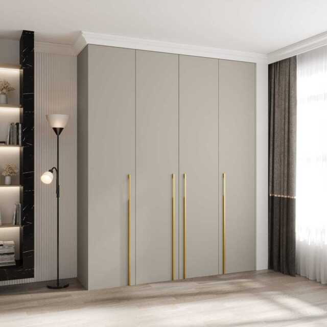 Como III Hinged Door Wardrobe 200cm - Cashmere 200cm - image 1