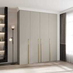 Como III Hinged Door Wardrobe 200cm - Cashmere 200cm - thumbnail 1
