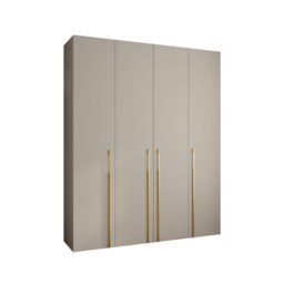Como III Hinged Door Wardrobe 200cm - Cashmere 200cm - thumbnail 2