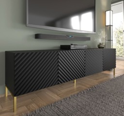 Surf TV Cabinet 200cm - Black 200cm - thumbnail 8