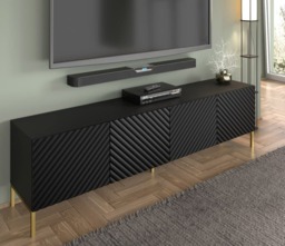 Surf TV Cabinet 200cm - Black 200cm - thumbnail 7
