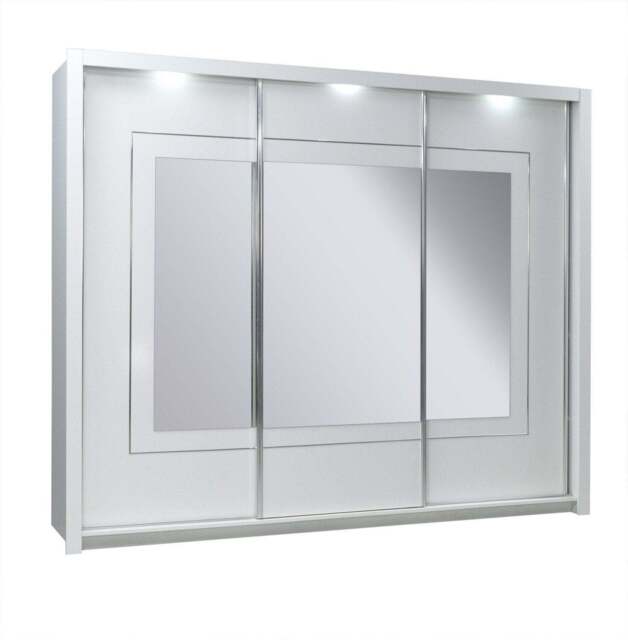 Panarea 11 Sliding Door Wardrobe 208cm - White Gloss 208cm - image 1