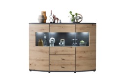 Dera 81 Sideboard Display Cabinet 160cm - Oak Artisan 160cm - thumbnail 5