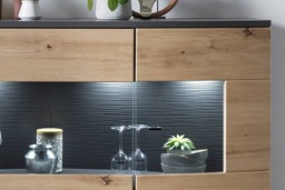 Dera 81 Sideboard Display Cabinet 160cm - Oak Artisan 160cm - thumbnail 8