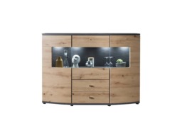 Dera 81 Sideboard Display Cabinet 160cm - Oak Artisan 160cm