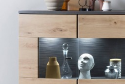Dera 81 Sideboard Display Cabinet 160cm - Oak Artisan 160cm - thumbnail 6