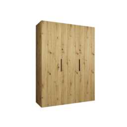 Marbella I Hinged Door Wardrobe 150cm - Oak Walnut 150cm - thumbnail 3