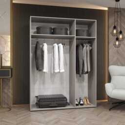 Marbella I Hinged Door Wardrobe 150cm - Oak Walnut 150cm - thumbnail 8