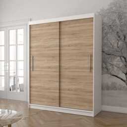 Vista 04 Sliding Door Wardrobe 150cm - White Oak Sonoma 150cm - thumbnail 4