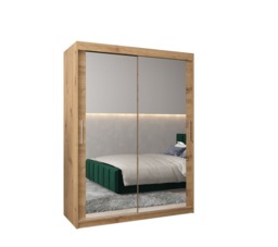 Tokyo III Sliding Door Wardrobe 150cm - Oak Artisan 150cm - thumbnail 6