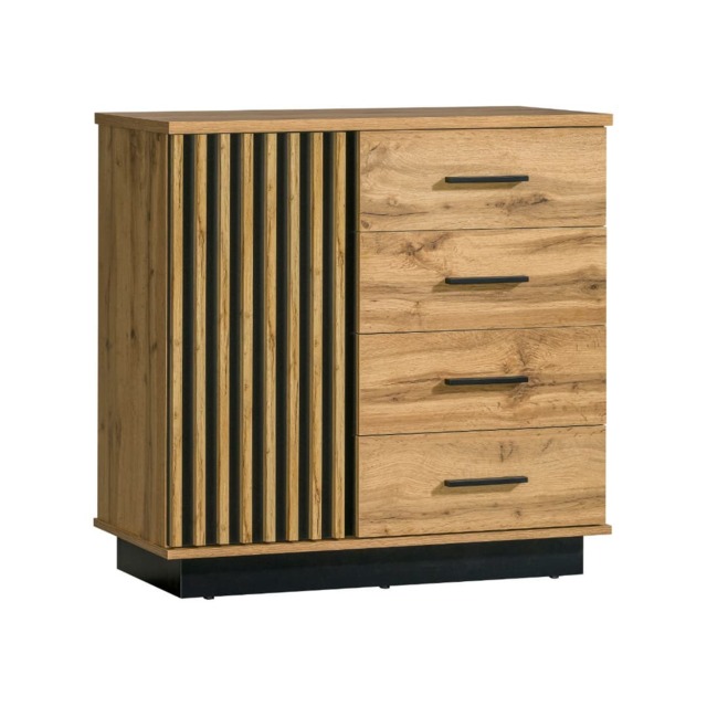 Lamelo LA5 Sideboard Cabinet 90cm - Oak Wotan 90cm - image 1