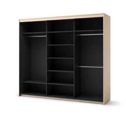 Trend TS-02 Sliding Door Wardrobe 250cm - Beige 250cm - thumbnail 2